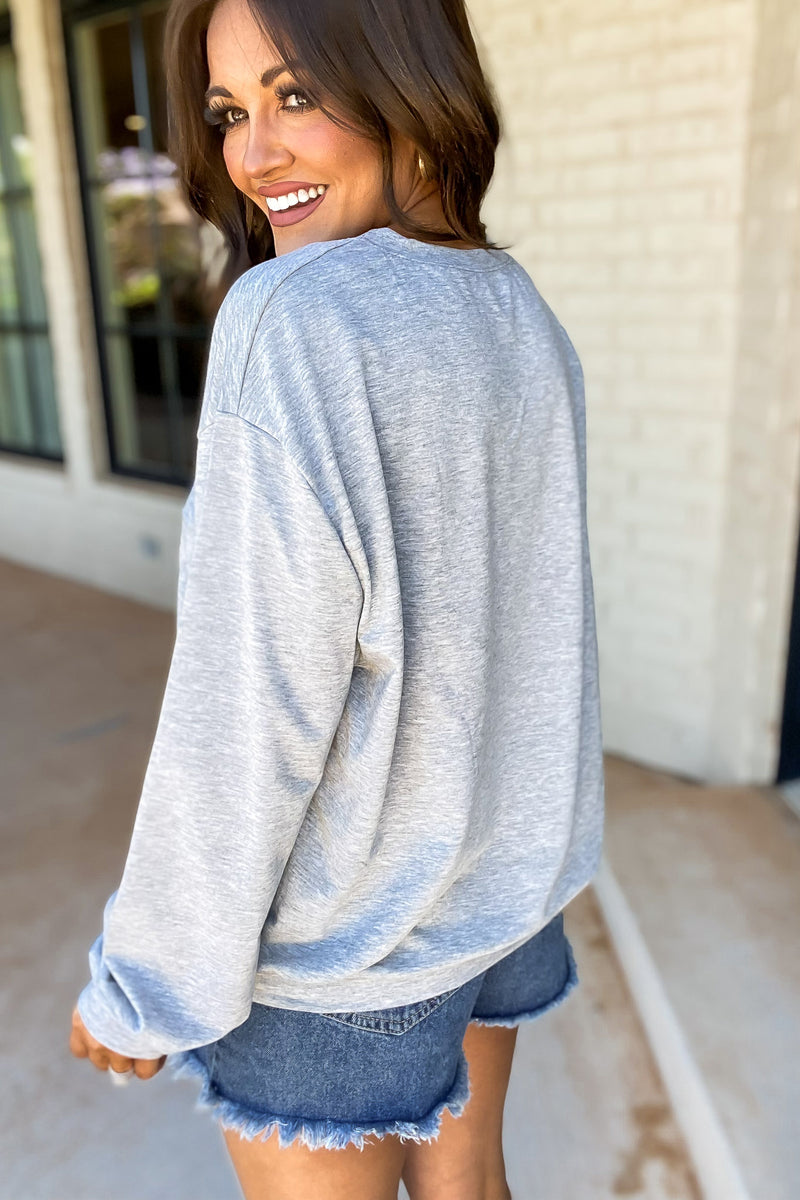 USA Grey Light Weight Sweatshirt