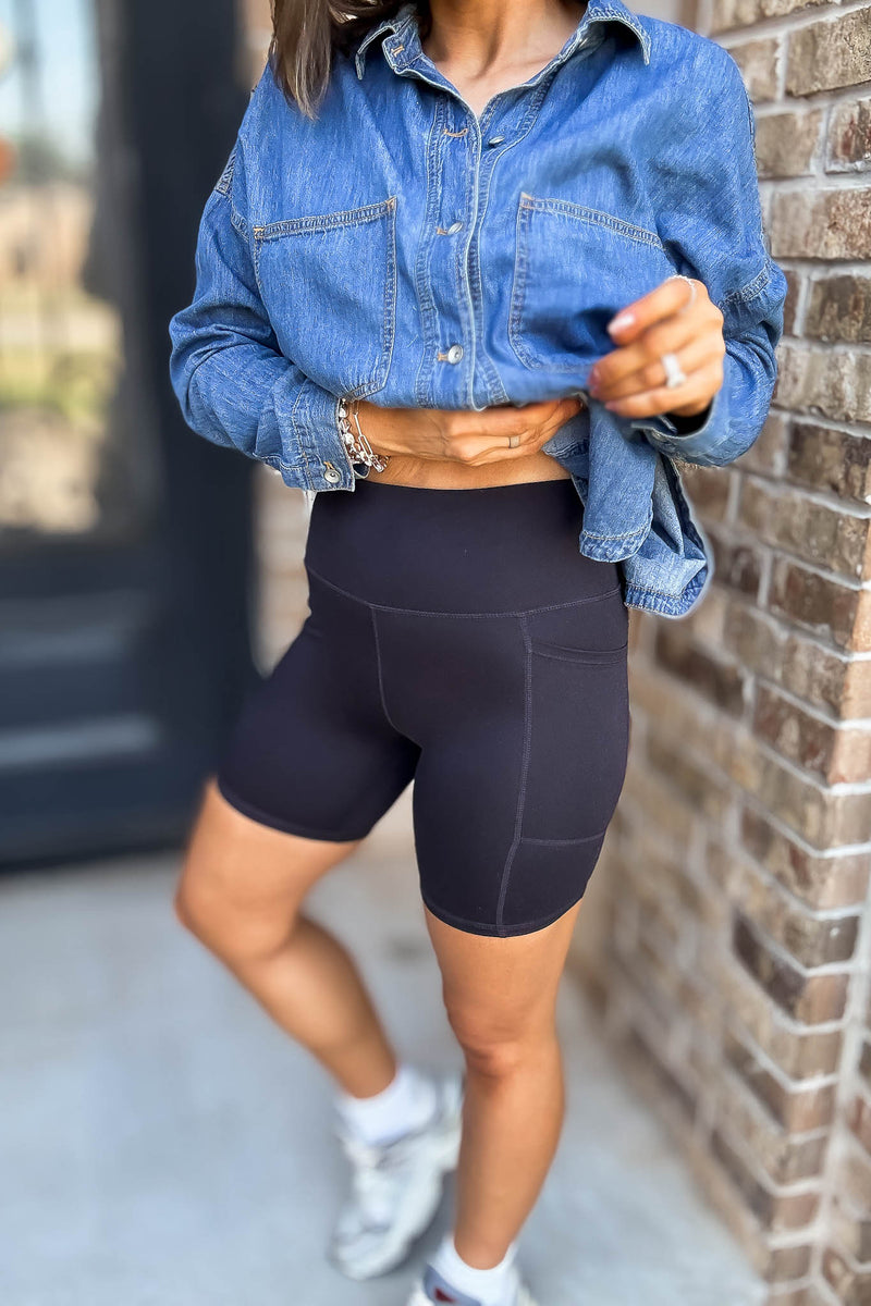 Venice Cloud Black Light Sculpt Biker Shorts