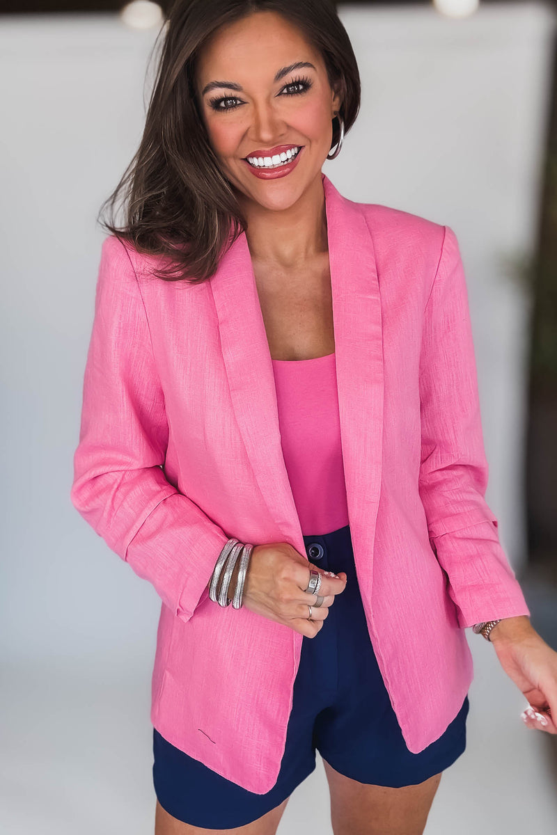 Classic Hot Pink Blazer