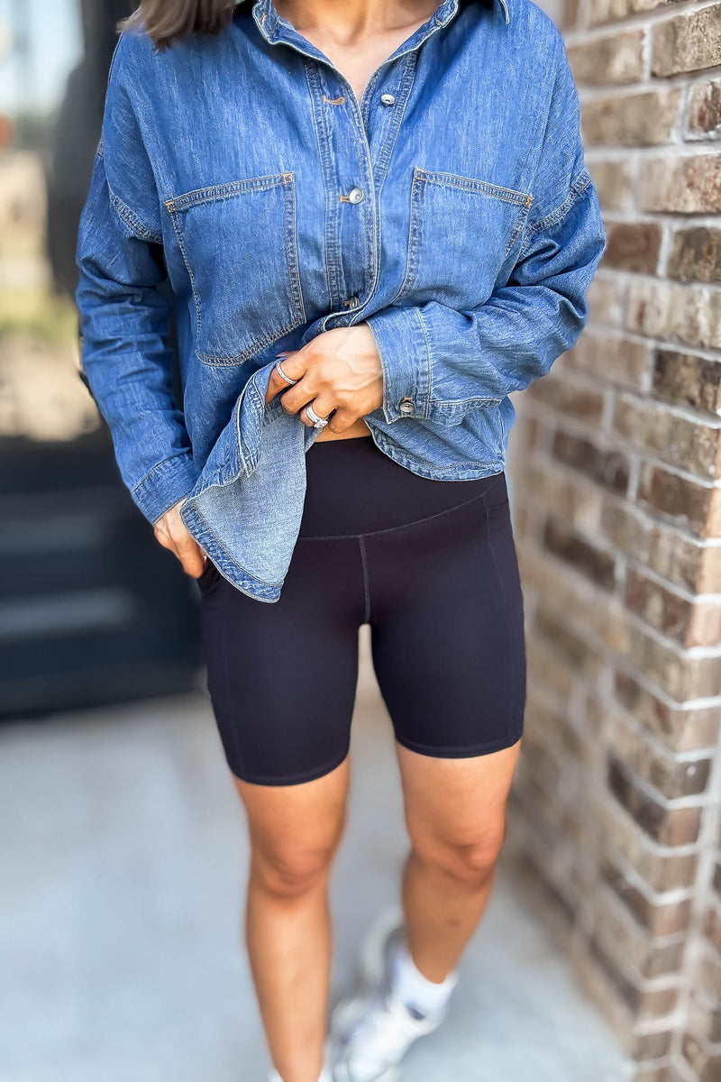 Venice Cloud Black Light Sculpt Biker Shorts
