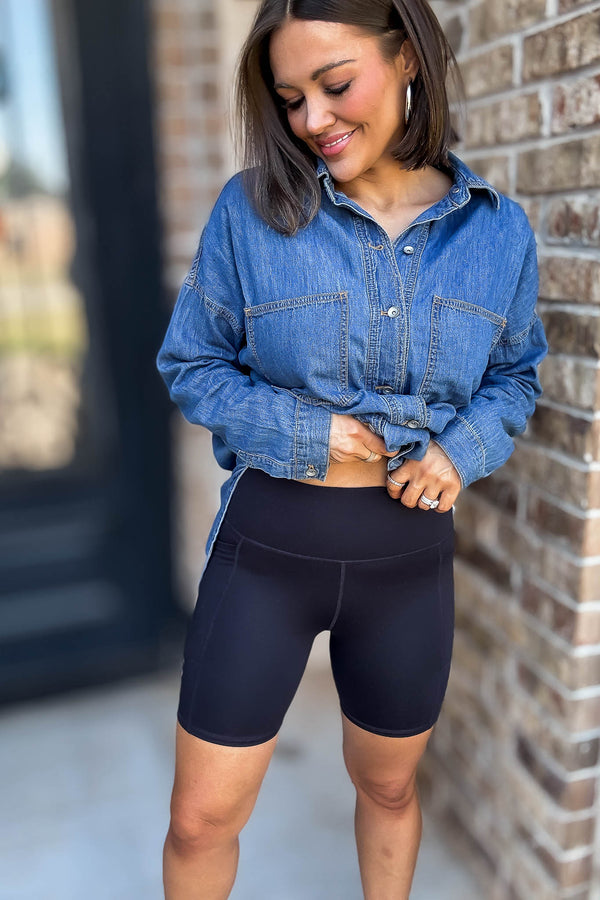Venice Cloud Black Light Sculpt Biker Shorts