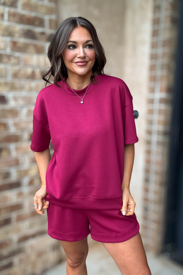 Scuba Cabernet Short Sleeve Shirt