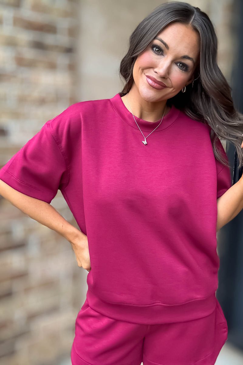 Scuba Cabernet Short Sleeve Shirt