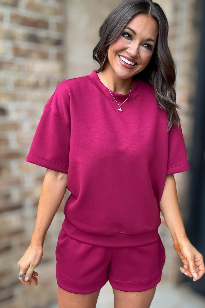 Scuba Cabernet Short Sleeve Shirt