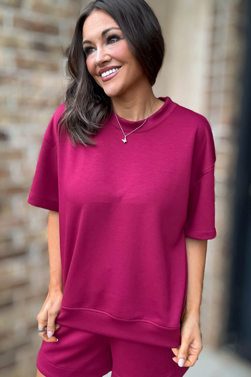 Scuba Cabernet Short Sleeve Shirt