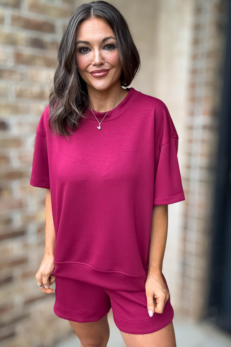 Scuba Cabernet Short Sleeve Shirt