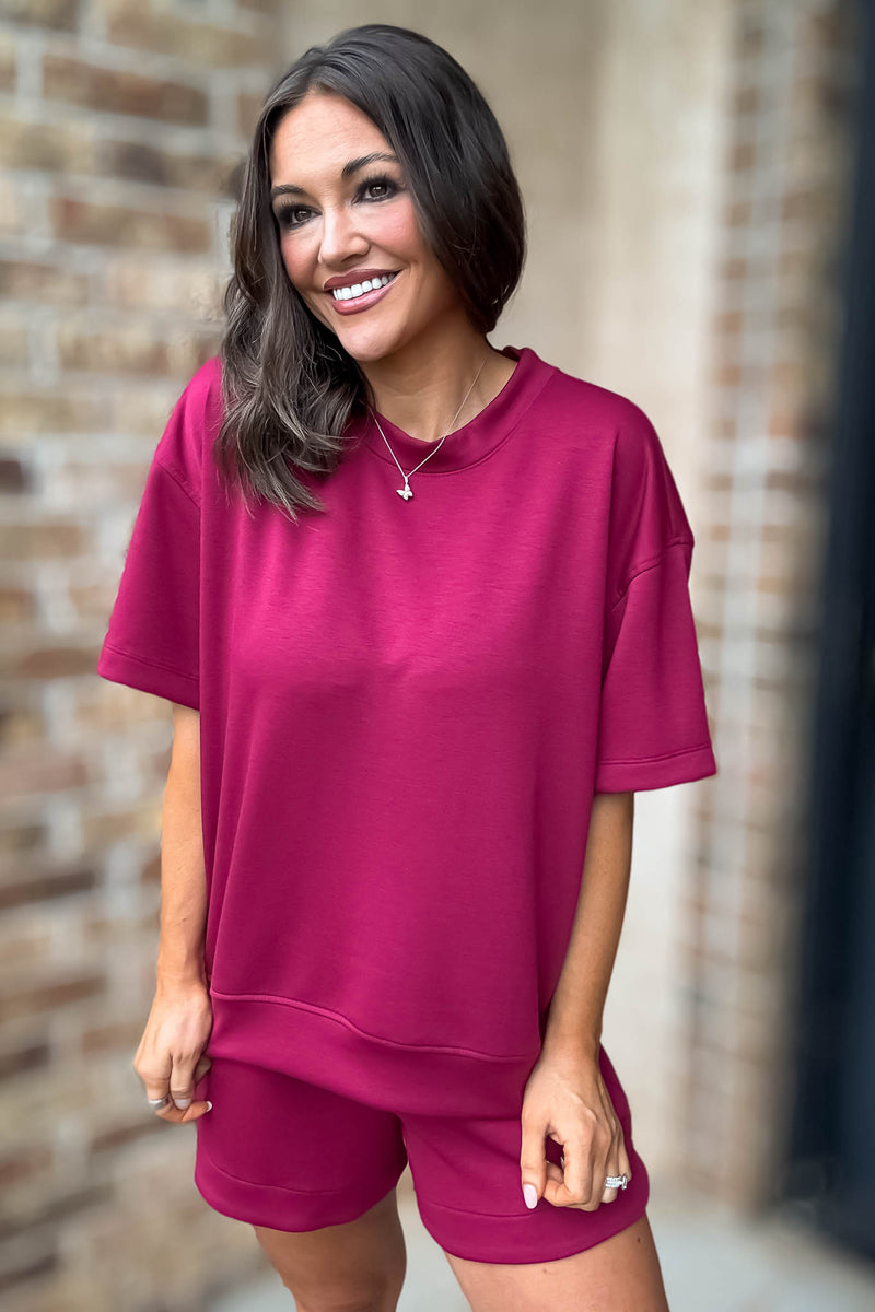 Scuba Cabernet Short Sleeve Shirt