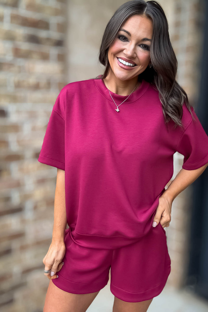 Scuba Cabernet Short Sleeve Shirt