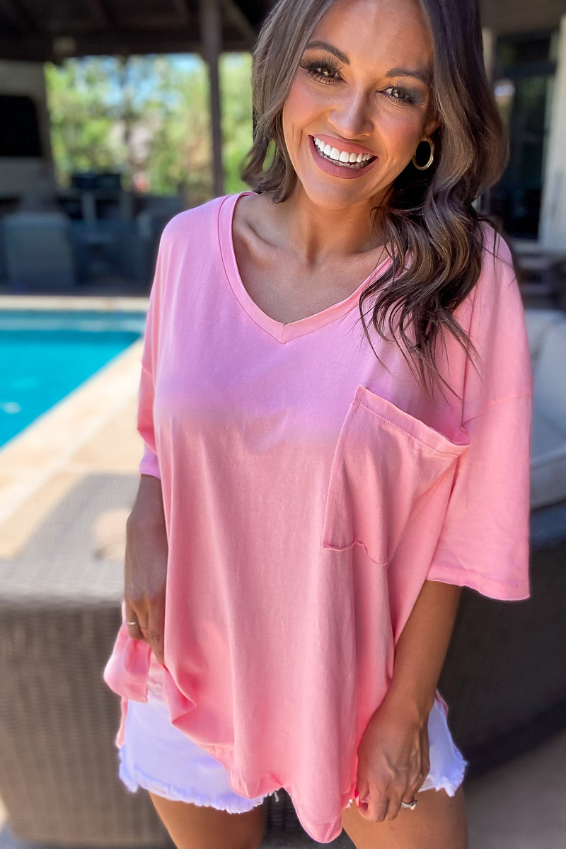 Don't Wait Another Minute Dark Pink Tee