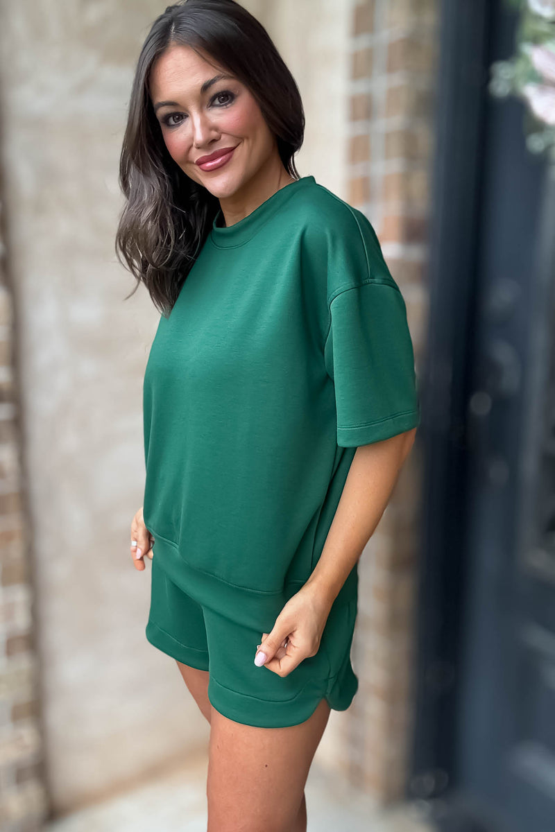 Scuba Dark Green Short Sleeve Shirt