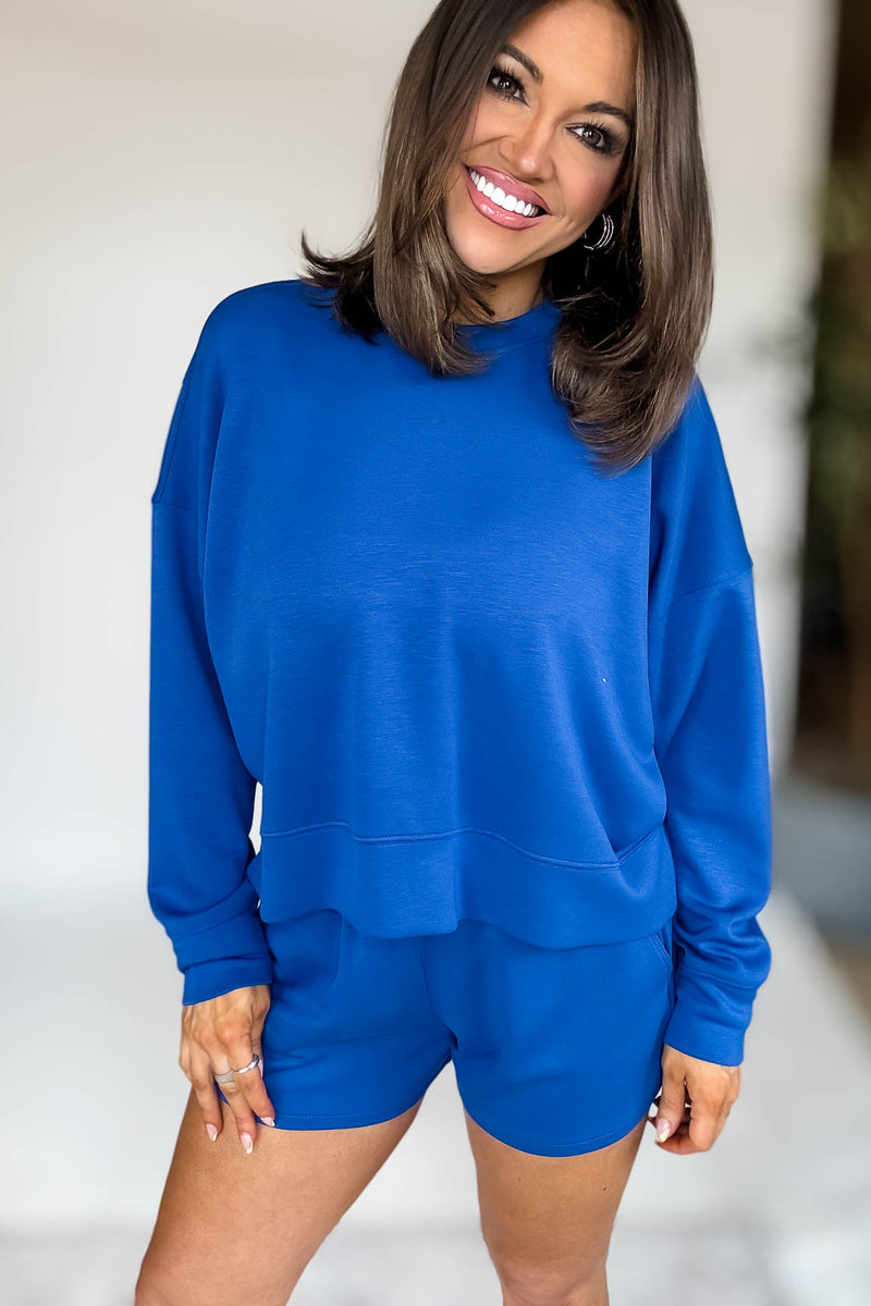 Scuba Classic Blue Long Sleeve Sweatshirt