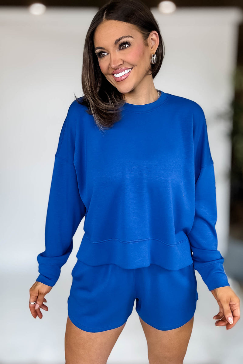 Scuba Classic Blue Long Sleeve Sweatshirt