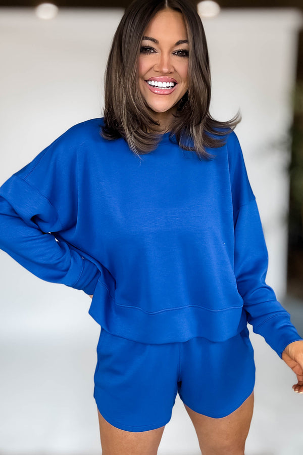 Scuba Classic Blue Long Sleeve Sweatshirt