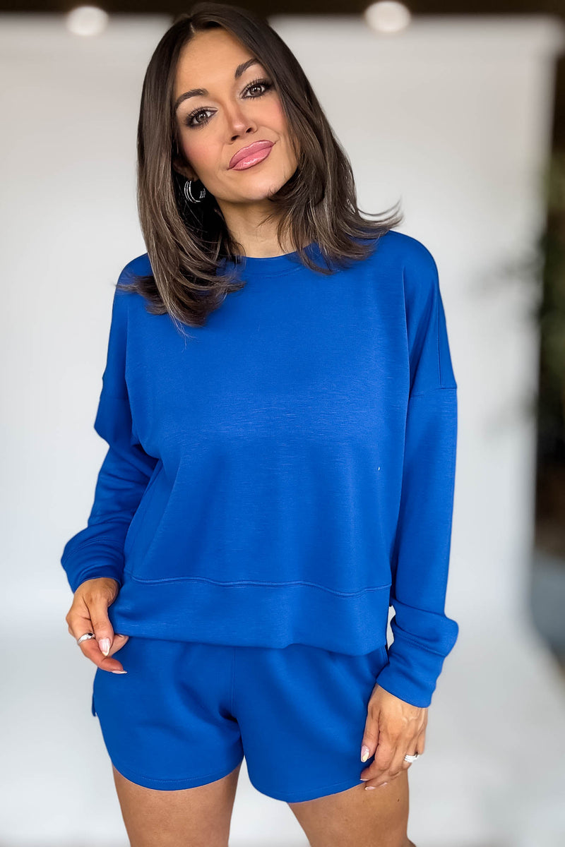 Scuba Classic Blue Long Sleeve Sweatshirt
