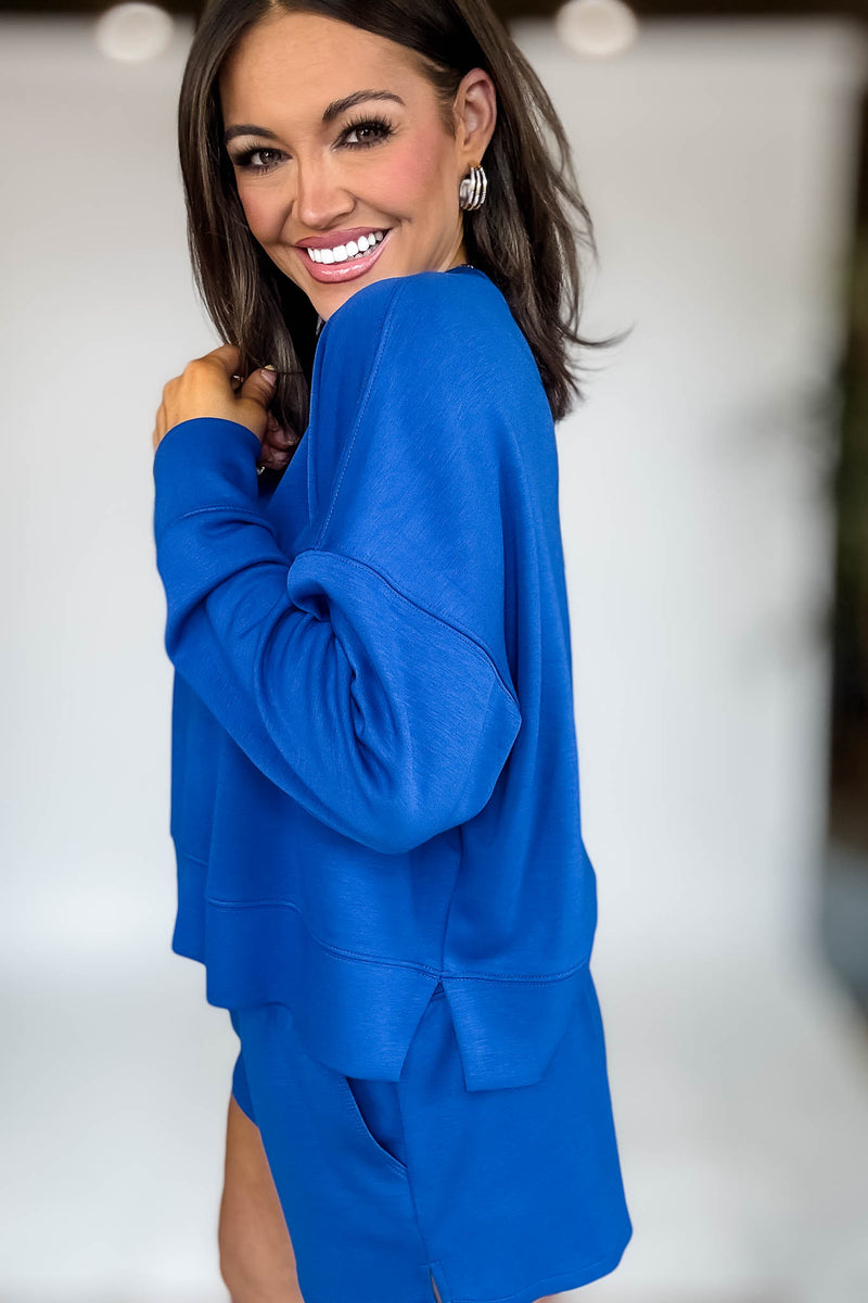 Scuba Classic Blue Long Sleeve Sweatshirt
