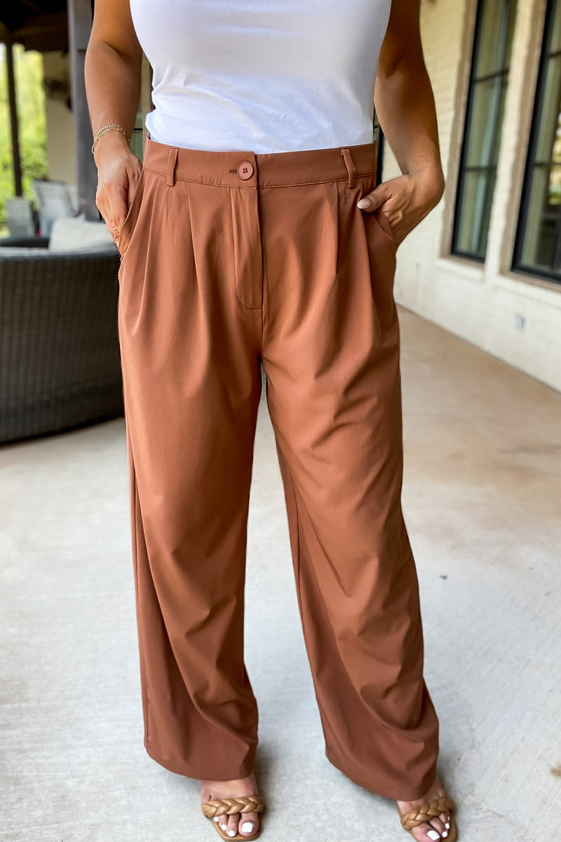 Start A Conversation Camel Pants