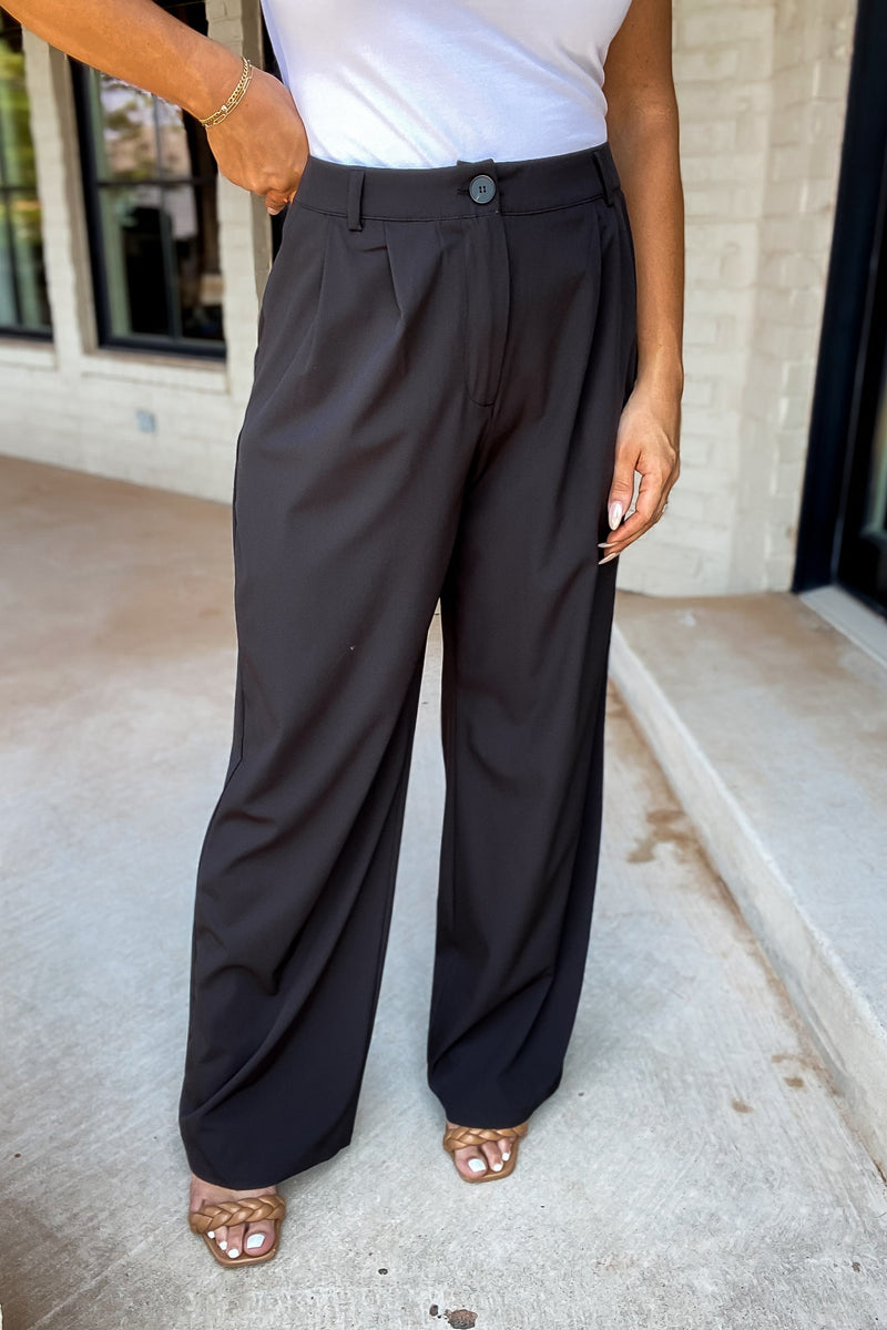 Start A Conversation Black Pants