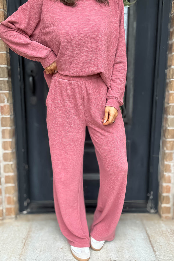 Rewrite Your Story Winter Rose Slub Pants