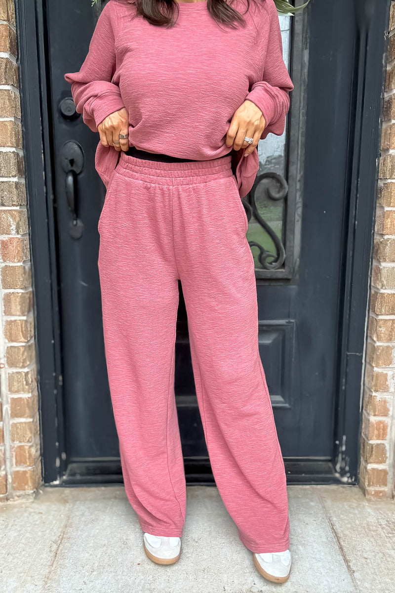 Rewrite Your Story Winter Rose Slub Pants