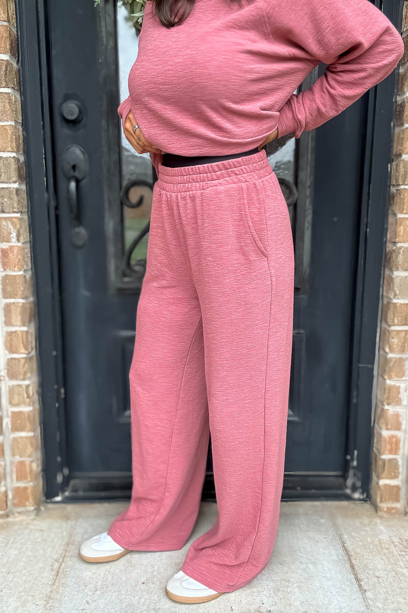 Rewrite Your Story Winter Rose Slub Pants