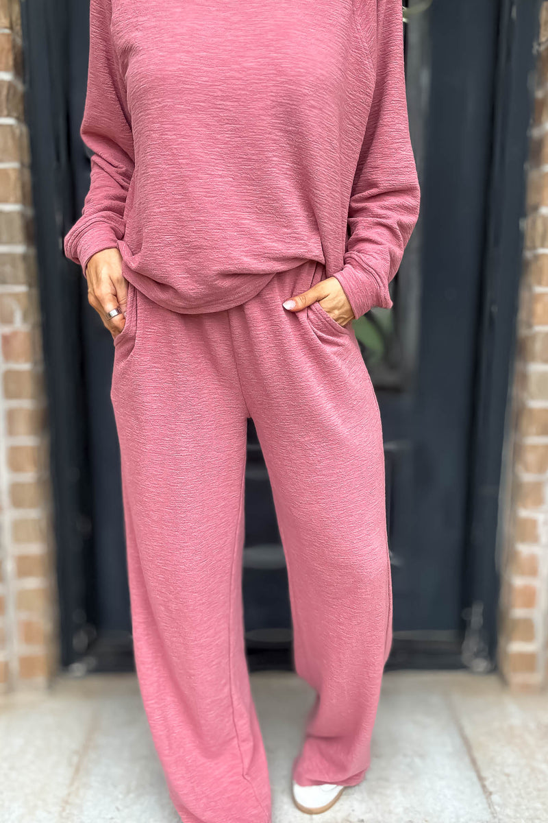 Rewrite Your Story Winter Rose Slub Pants