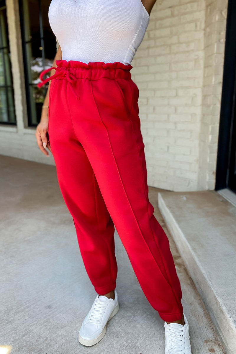 Making It Look Easy Ruby Paperbag Joggers Sweats