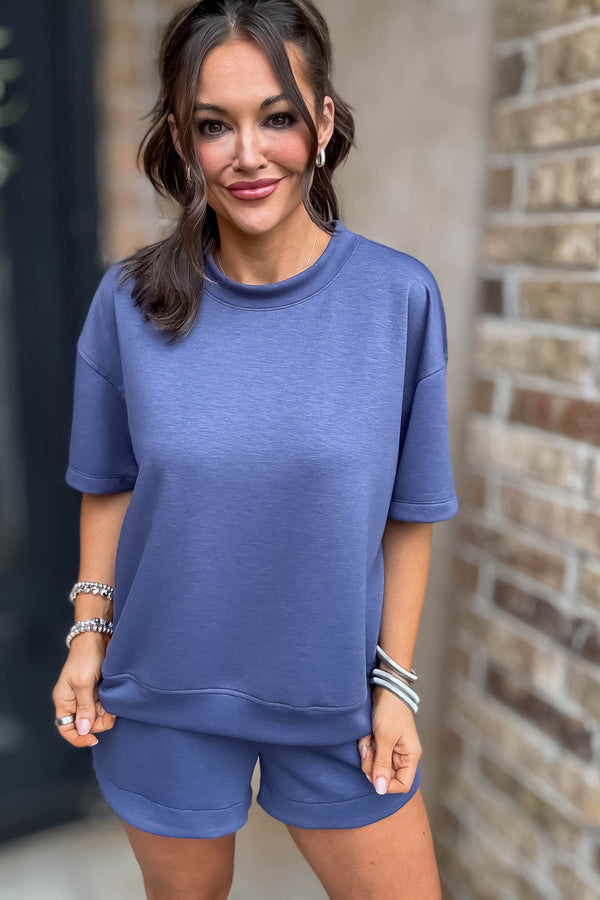 Scuba Blue Indigo Short Sleeve Shirt