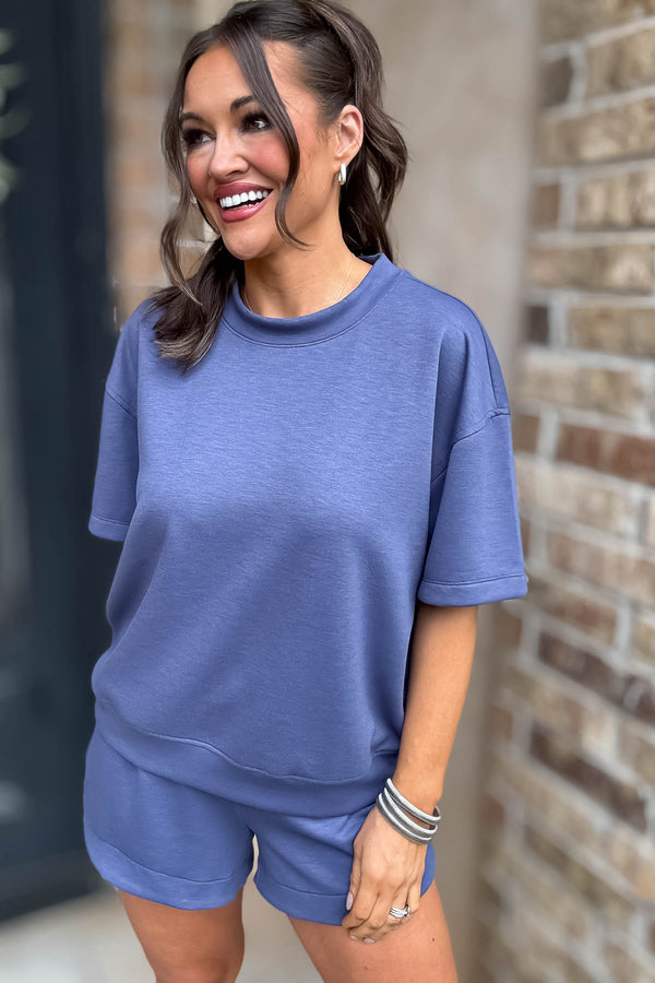 Scuba Blue Indigo Short Sleeve Shirt
