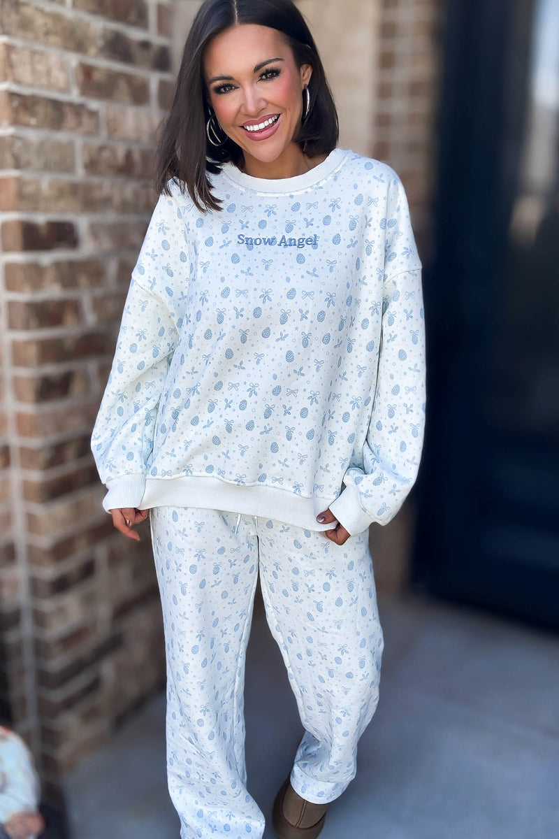 Le Lis Super Soft Snow Angel Sweatpants