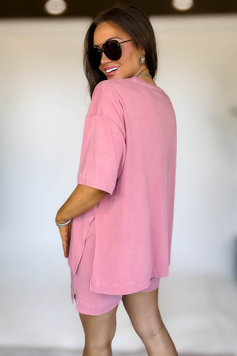 Coastal Drift Smokey Mauve Pima Cotton Top