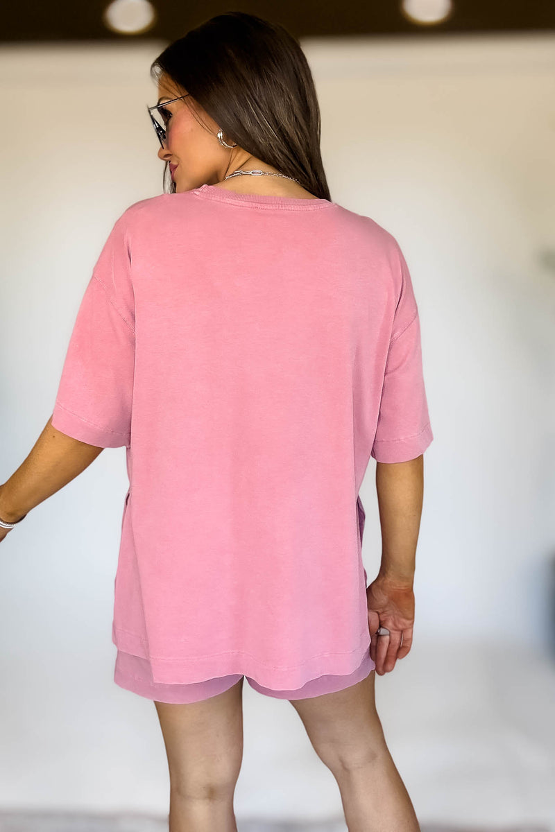 Coastal Drift Smokey Mauve Pima Cotton Top