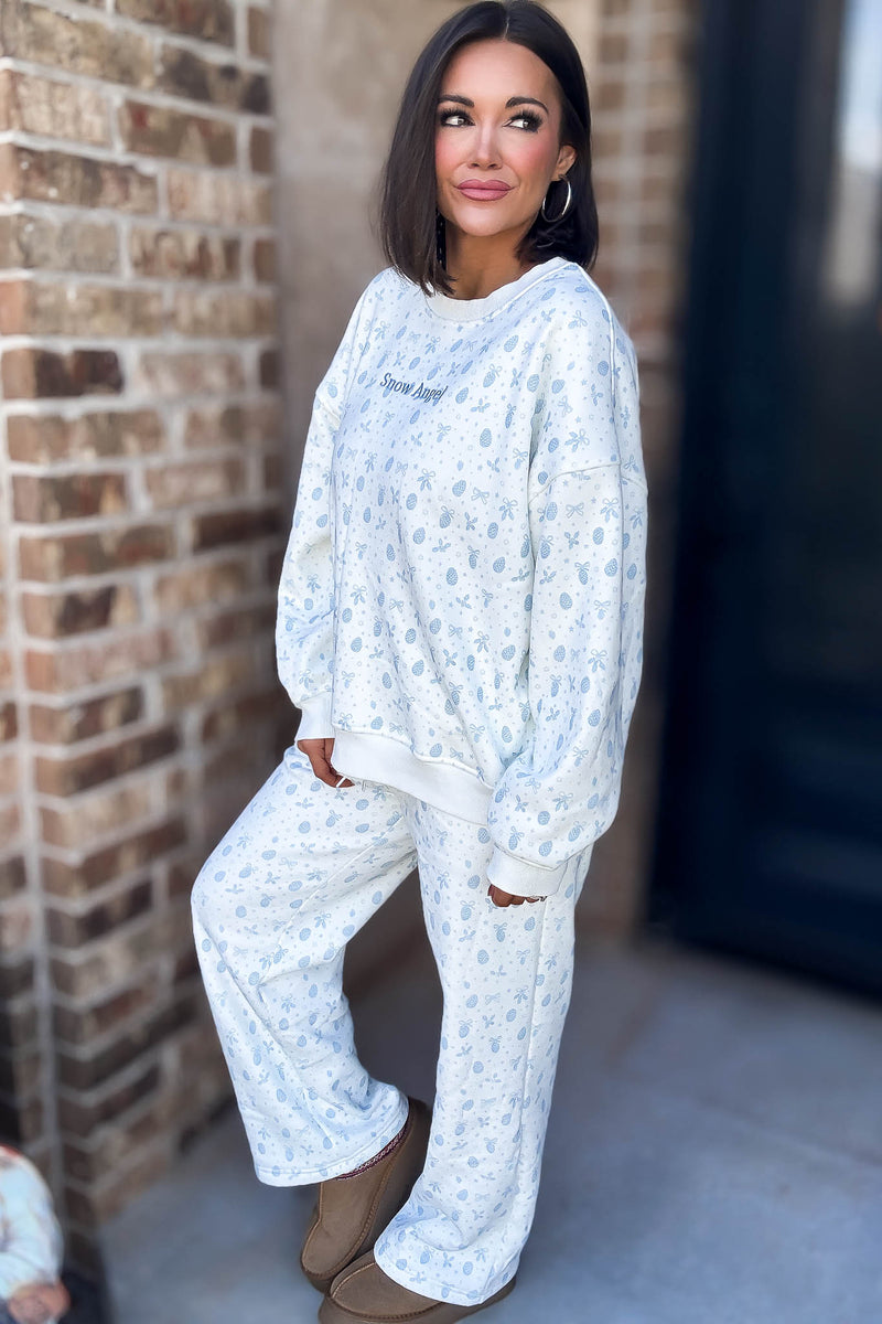 Le Lis Super Soft Snow Angel Sweatpants
