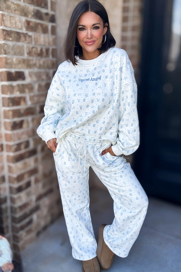 Le Lis Super Soft Snow Angel Sweatpants