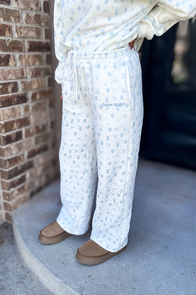 Le Lis Super Soft Snow Angel Sweatpants