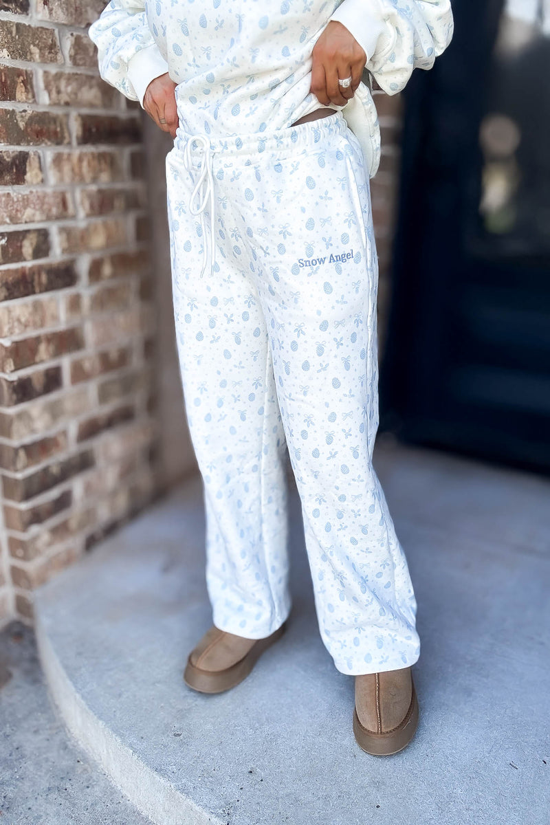 Le Lis Super Soft Snow Angel Sweatpants