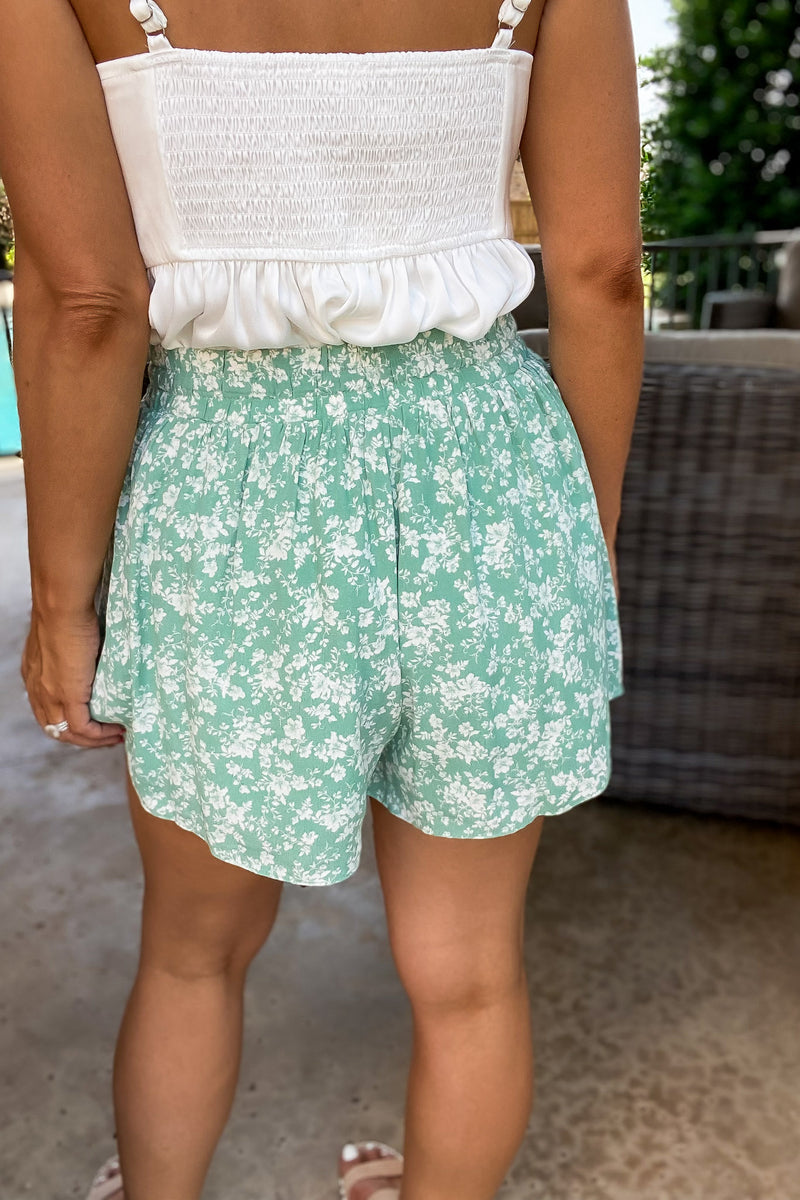 Wish Upon A Starfish Mint Shorts