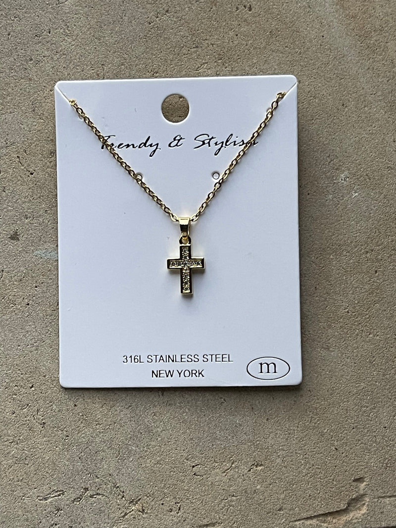 Gold Cross Necklace