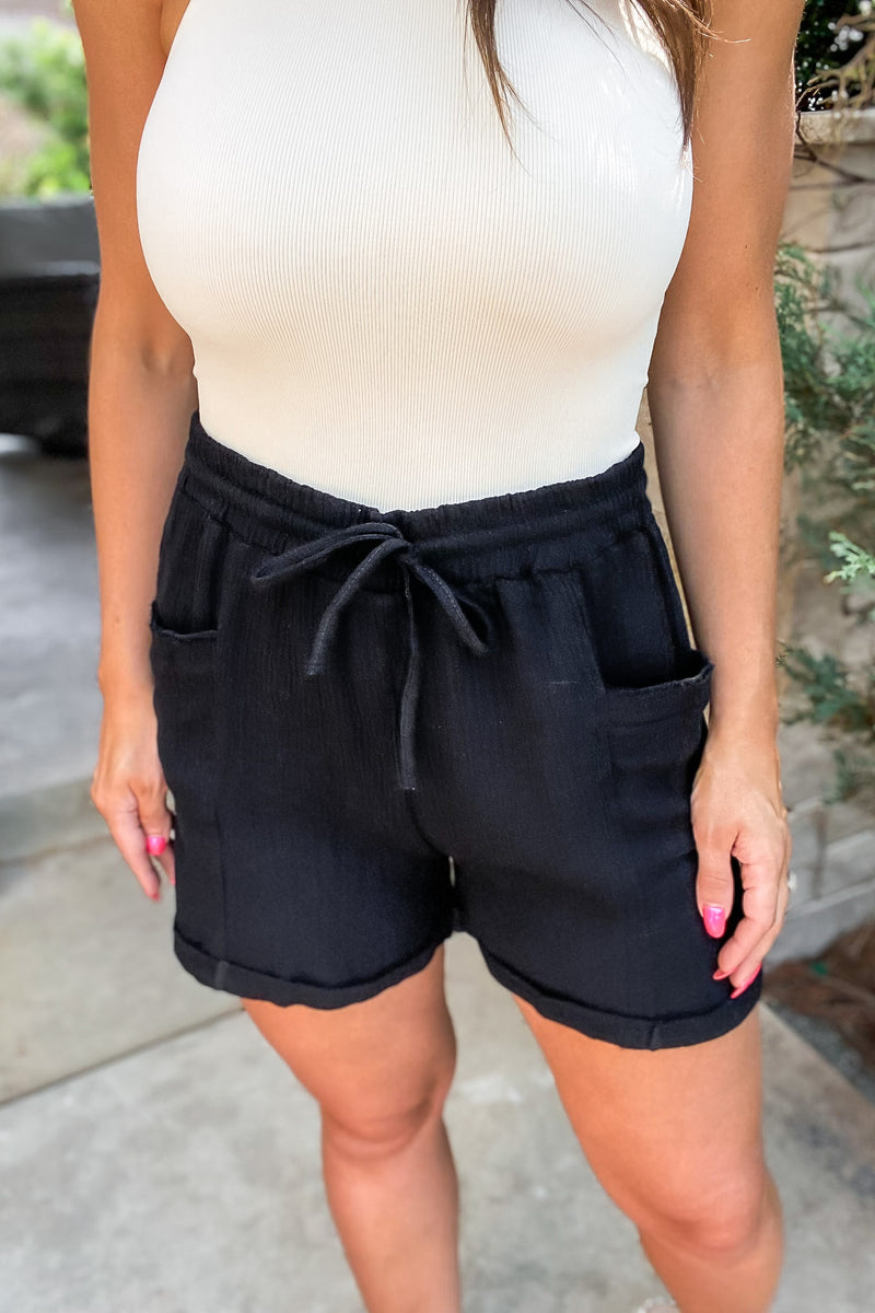 I Promise You Black Shorts