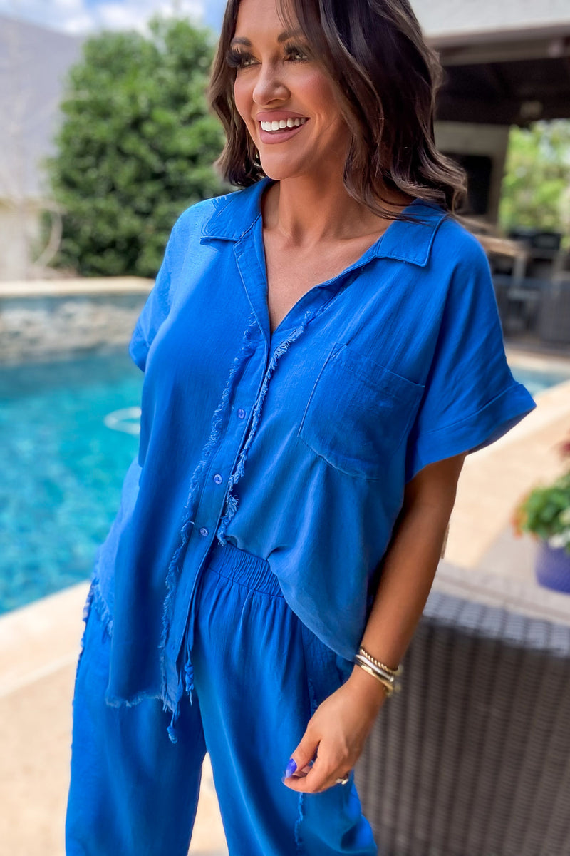 Everything Always French Blue Shirt