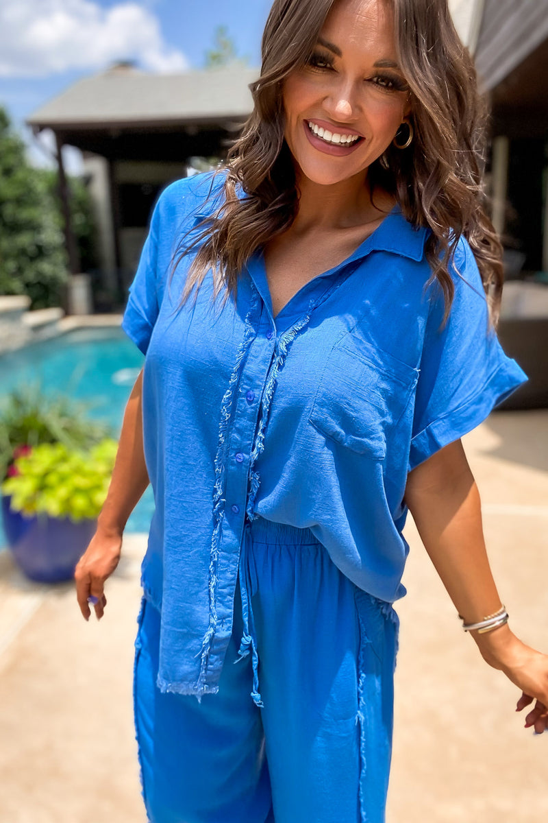 Everything Always French Blue Shirt