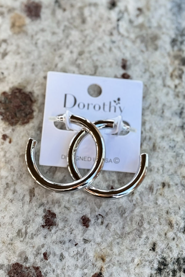 The It Girl Silver Chunky Hoops