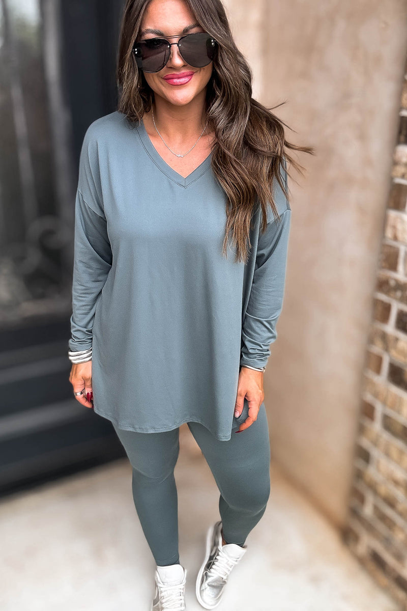 Thief Of My Heart Ash Jade Two Piece Set