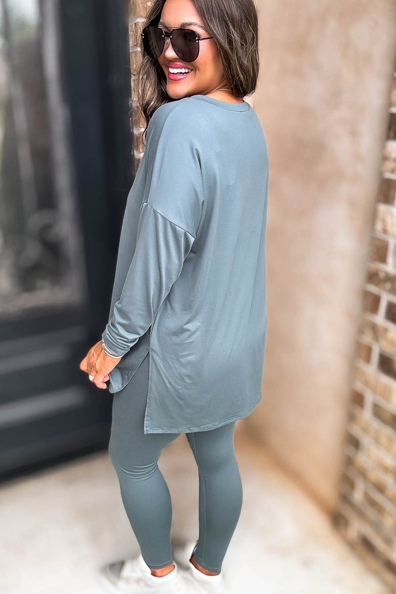 Thief Of My Heart Ash Jade Two Piece Set