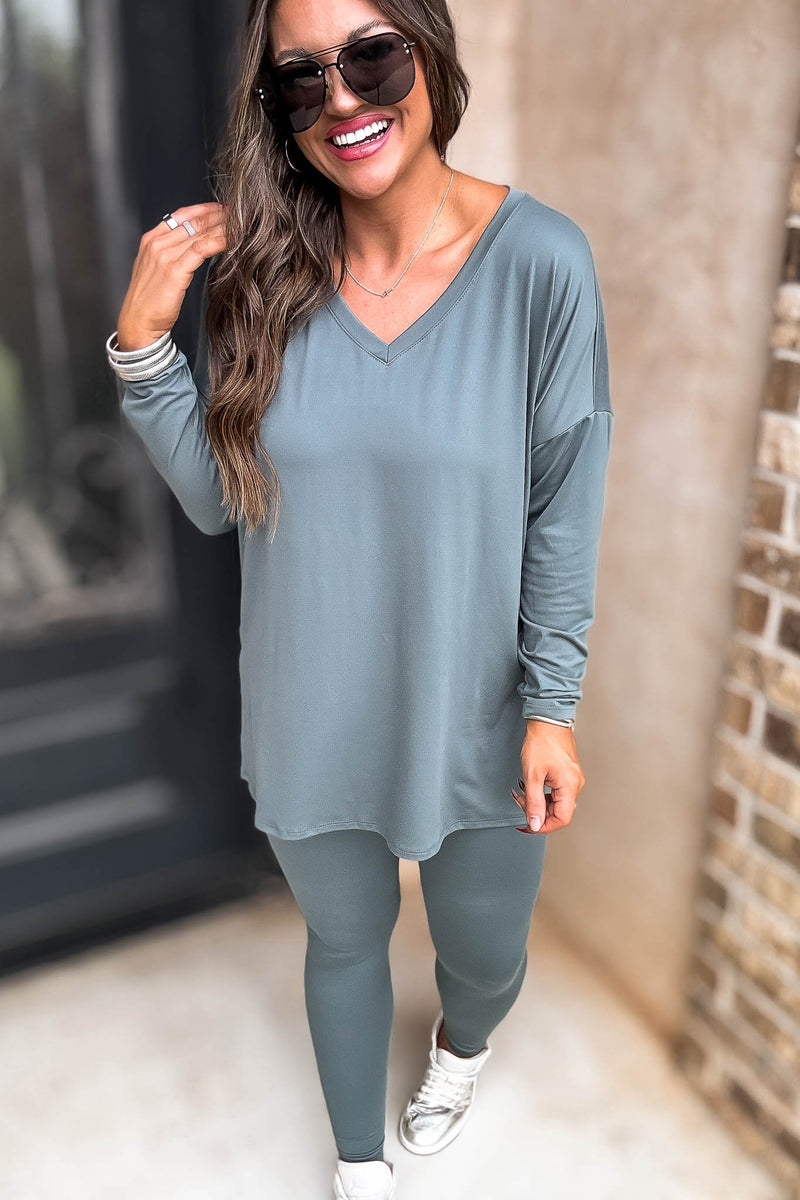 Thief Of My Heart Ash Jade Two Piece Set