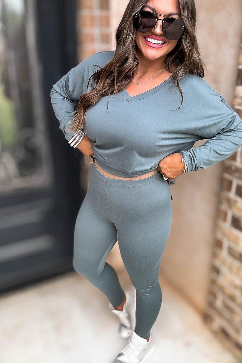 Thief Of My Heart Ash Jade Two Piece Set