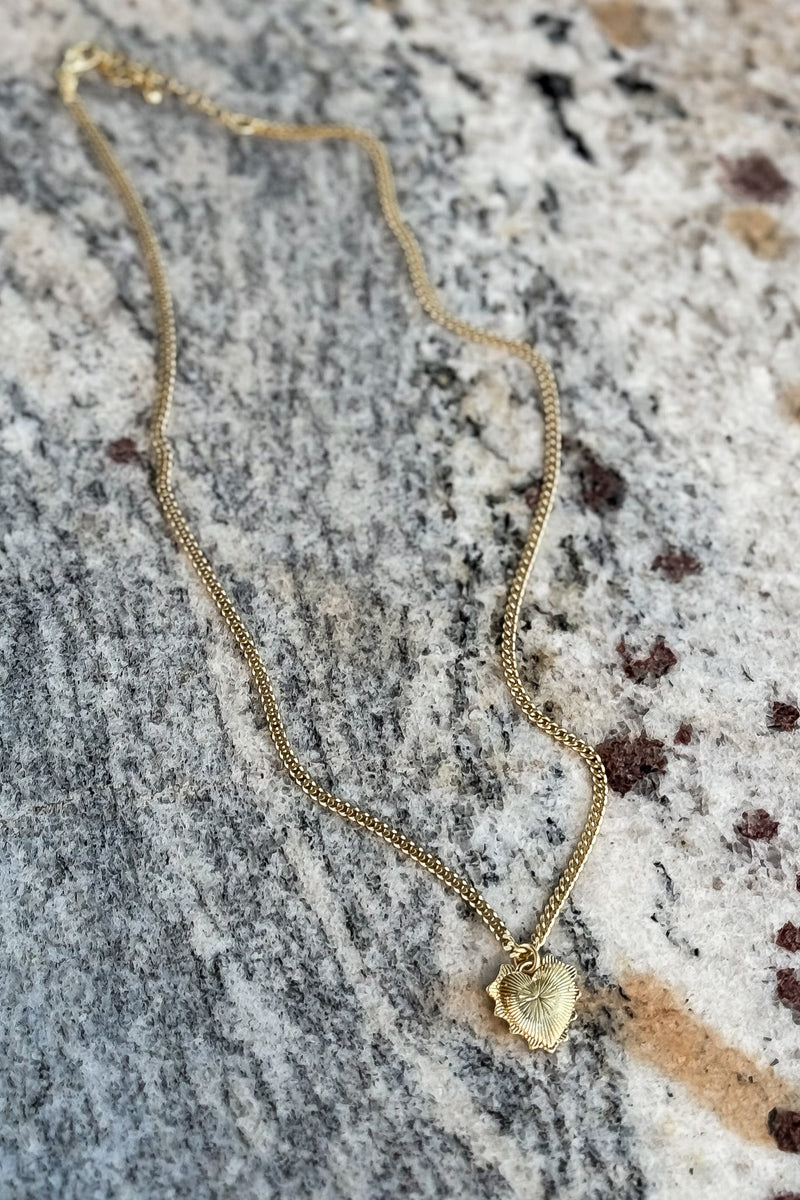 Vintage Gold Heart Necklace