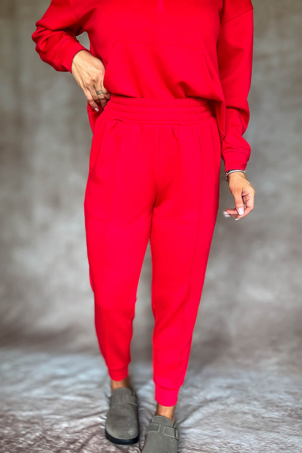 Easy Does It Ruby Scuba Jogger Pants