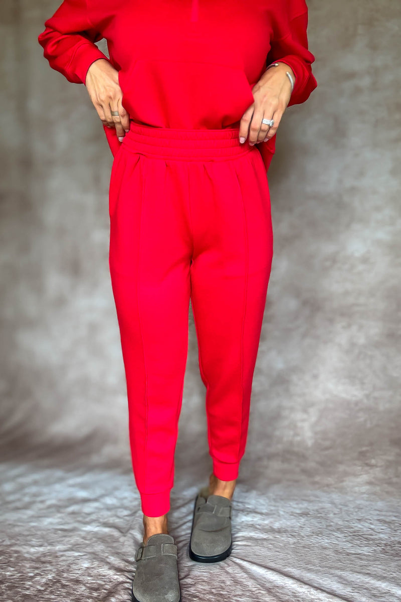 Easy Does It Ruby Scuba Jogger Pants
