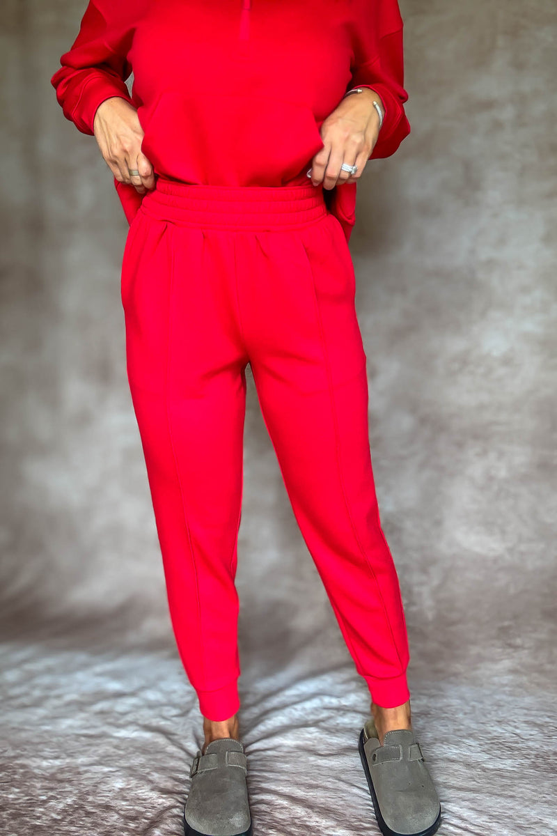 Easy Does It Ruby Scuba Jogger Pants