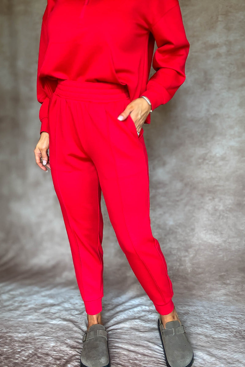 Easy Does It Ruby Scuba Jogger Pants